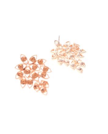 Rhinestone Dangle Post Earrings