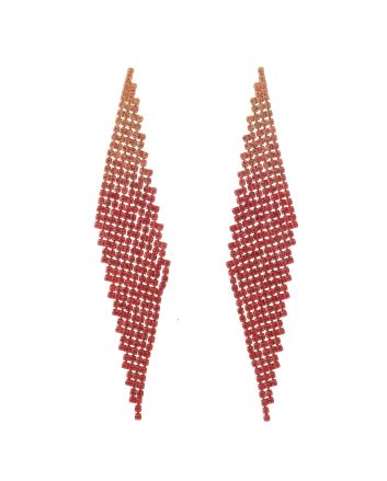 Rhinestone Dangle Post Earrings