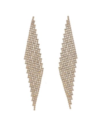 Rhinestone Dangle Post Earrings