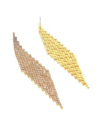 Rhinestone Dangle Post Earrings