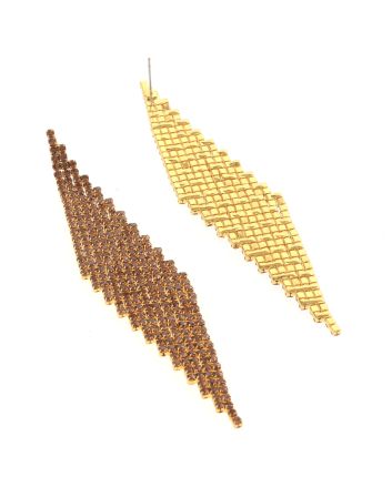 Rhinestone Dangle Post Earrings