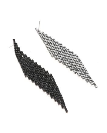 Rhinestone Dangle Post Earrings