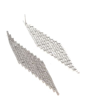 Rhinestone Dangle Post Earrings