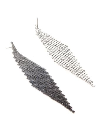 Rhinestone Dangle Post Earrings