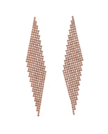 Rhinestone Dangle Post Earrings