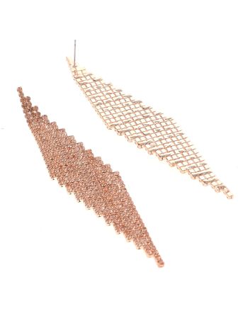 Rhinestone Dangle Post Earrings