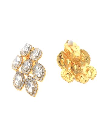 Rhinestone Clip-On Earrings