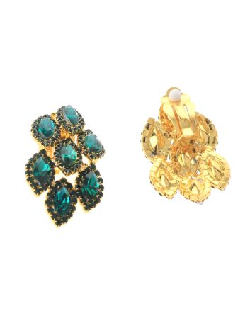Rhinestone Clip-On Earrings