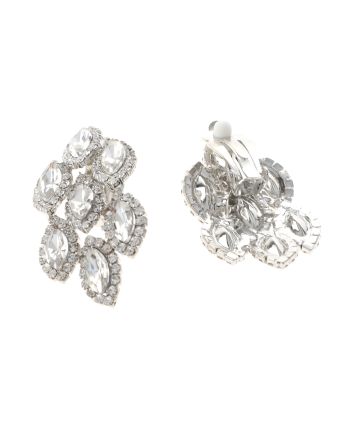 Rhinestone Clip-On Earrings