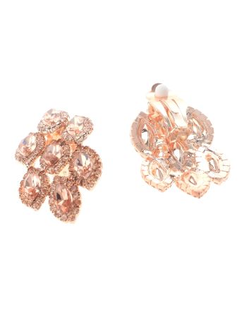 Rhinestone Clip-On Earrings