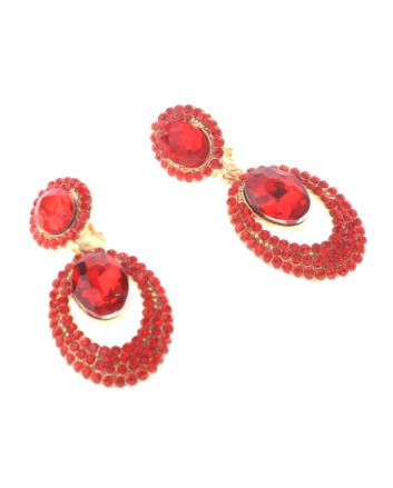 Crystal Clip-On Earrings