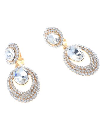 Crystal Clip-On Earrings
