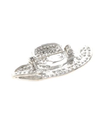 Crystal hat Brooch  