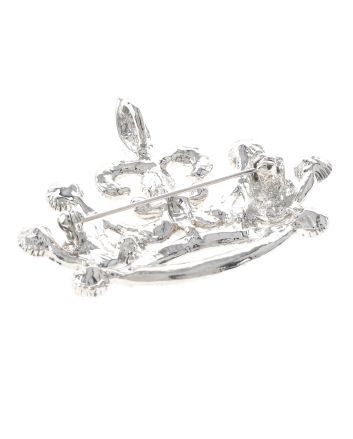 Crystal hat Brooch  