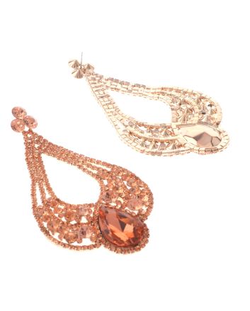 Large Crystal Drop Earrings