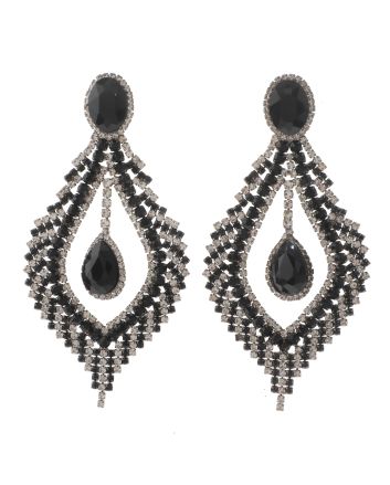 Large Crystal Drop Earrings