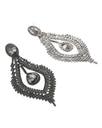 Large Crystal Drop Earrings