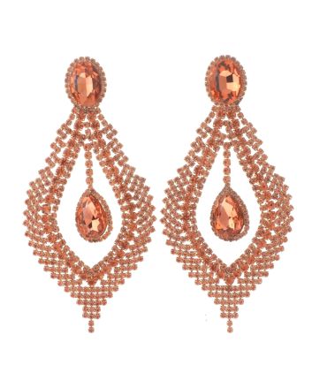 Large Crystal Drop Earrings