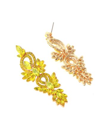 Rhinestone Dangle Post Earrings