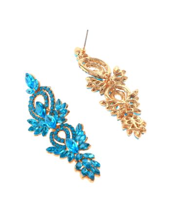 Rhinestone Dangle Post Earrings