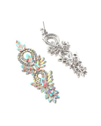 Rhinestone Dangle Post Earrings