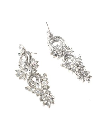 Rhinestone Dangle Post Earrings