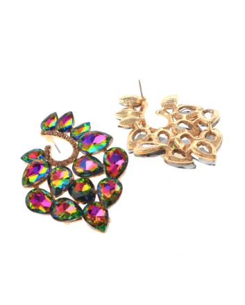 Rhinestone Drop Post Earrings