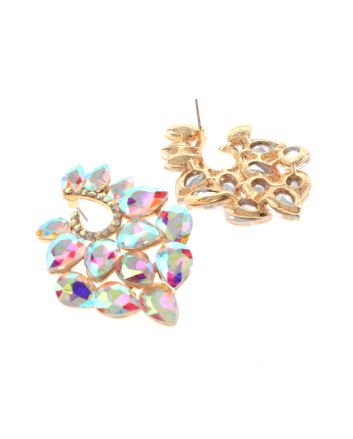 Rhinestone Drop Post Earrings