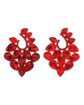 Rhinestone Drop Post Earrings