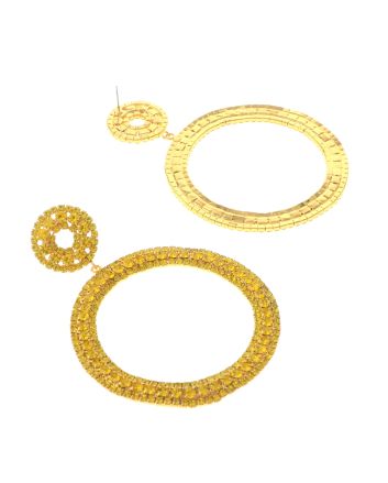 Large Crystal Drop Earrings