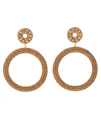 Large Crystal Drop Earrings
