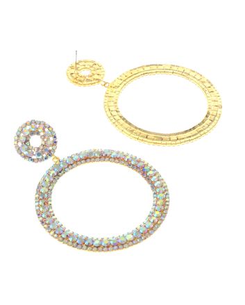 Large Crystal Drop Earrings