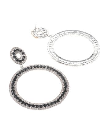 Large Crystal Drop Earrings