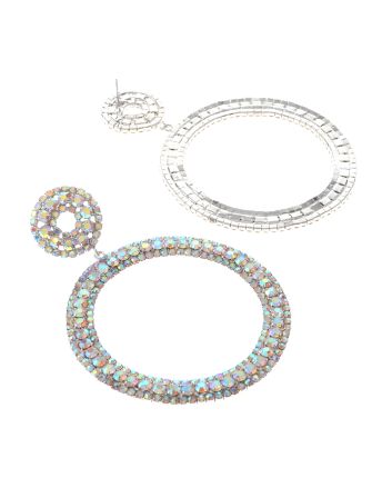 Large Crystal Drop Earrings