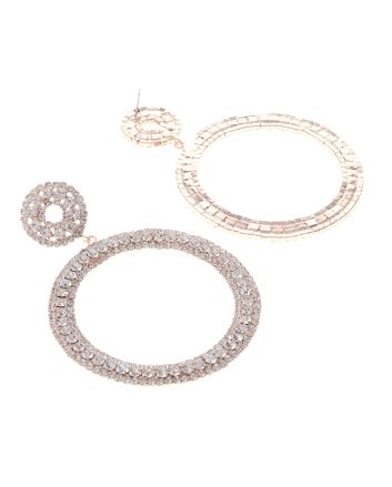 Large Crystal Drop Earrings