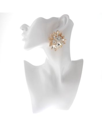 Crystal Clip-On Earrings