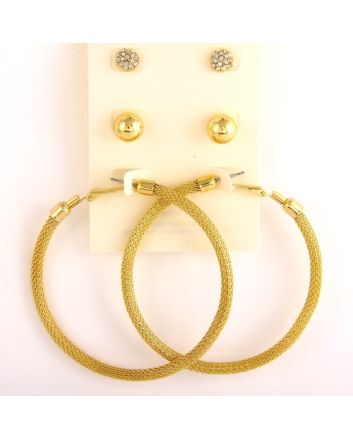 3 Pcs. Post Fashion Earrings