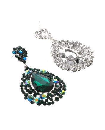 Large Tear Drop Crystal Earrings