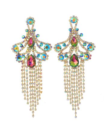 Crystal Chandelier Post Earrings