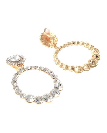 Crystal Clip-On Earrings