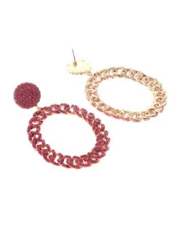 Large Crystal Drop Earrings