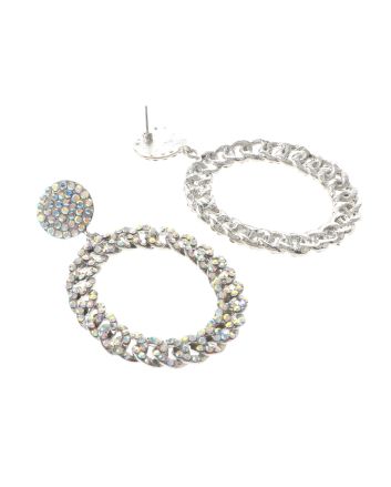 Large Crystal Drop Earrings