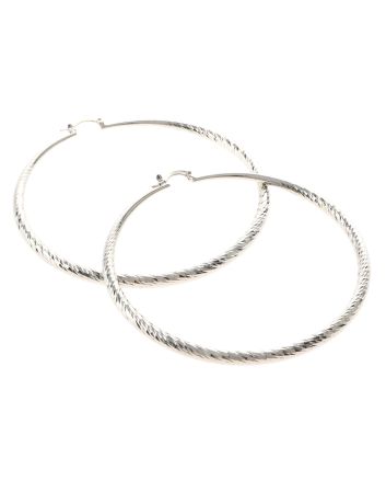 Silver Plated Hoop Earrings