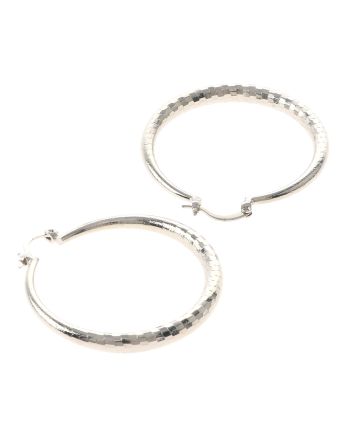 Silver Plated Hoop Earrings