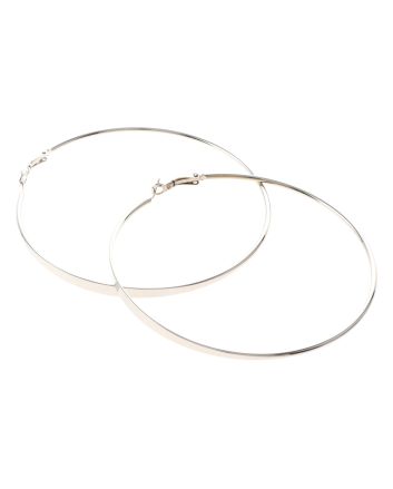 Silver Plated Hoop Earrings