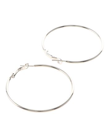 Silver Plated Hoop Earrings