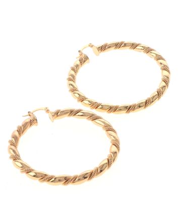Gold Plated Hoop Earrings