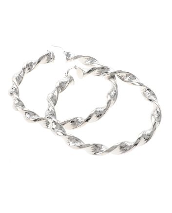 Silver Plated Hoop Earrings