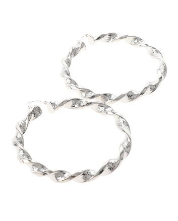 Silver Plated Hoop Earrings