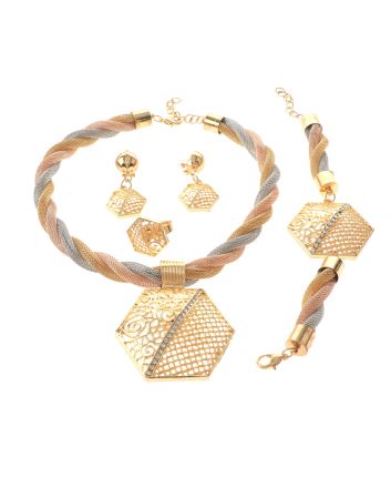 Gold Plated Necklace Set